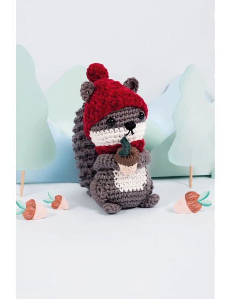 Kit amigurumi - Écureuil gourmand