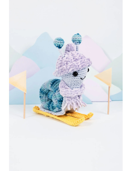 Kit amigurumi - Escargot skieur