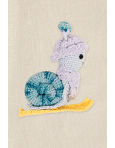 Kit amigurumi - Escargot skieur 2