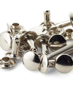 Set de 8 rivets tubulaires avec outil de perçage 6-9 mm 2