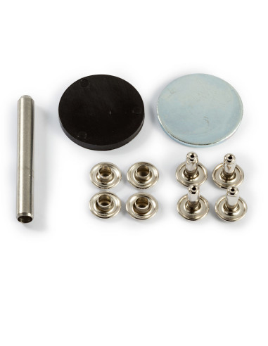 Set de 8 rivets tubulaires avec outil de perçage 6-9 mm