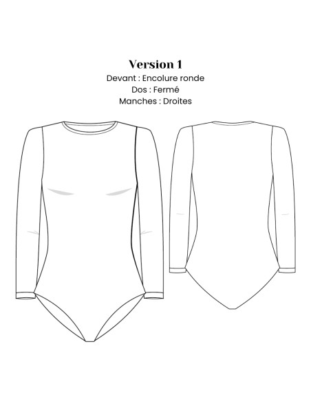 Patron de body - Sora - Lise Tailor