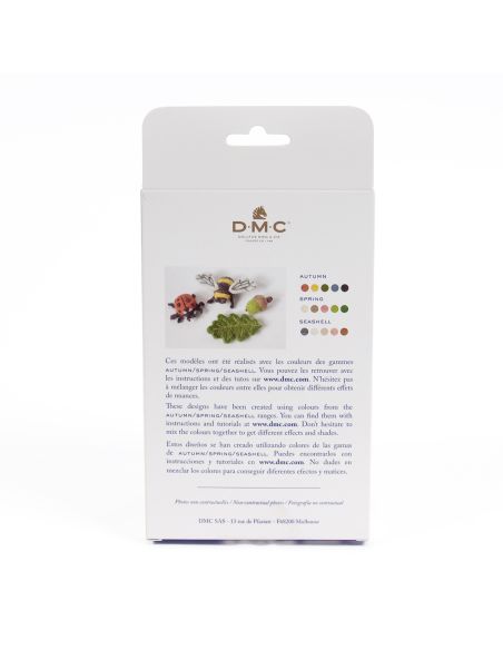 Pack de 5 laines cardées à feutrer DMC - Autumn