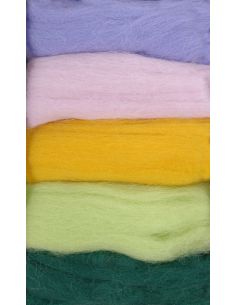 Pack de 5 laines cardées à feutrer DMC - Bouquet 2