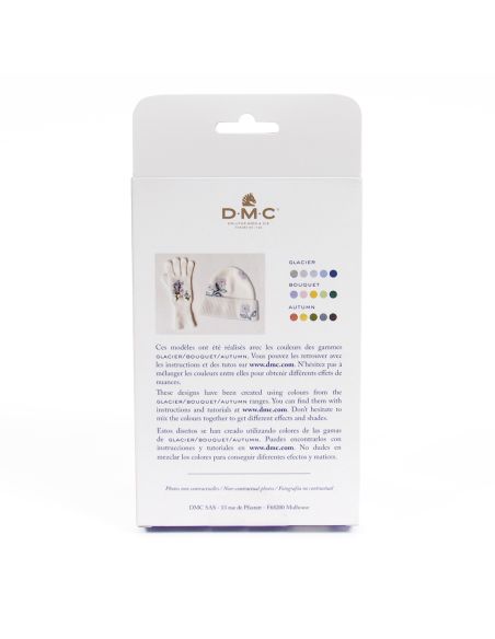 Pack de 5 laines cardées à feutrer DMC - Glacier