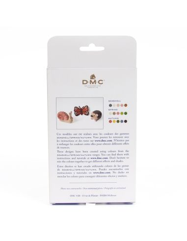 Pack de 5 laines cardées à feutrer DMC - Seashell
