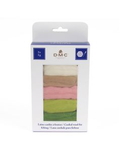 Pack de 5 laines cardées à feutrer DMC - Spring