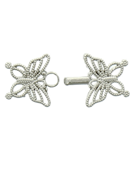 Brandebourg chic papillon - Argent