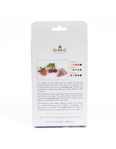 Pack de 5 laines cardées à feutrer DMC - Vitamine