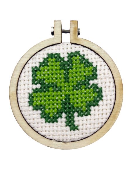 Mini kit broderie point de croix - Bonne chance!