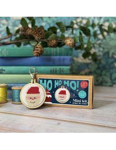 Mini kit broderie point de croix - Ho Ho Ho!