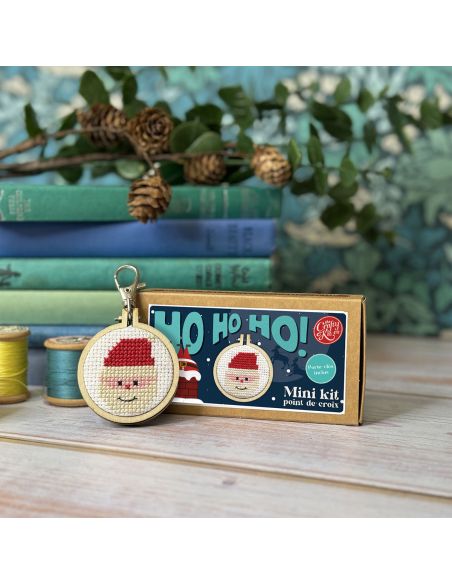 Mini kit broderie point de croix - Ho Ho Ho!