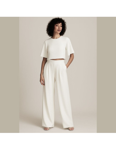 Tissu crêpe Georgette - Blanc