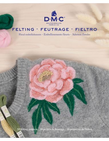 Catalogue feutrage DMC - Embellissements fleuris