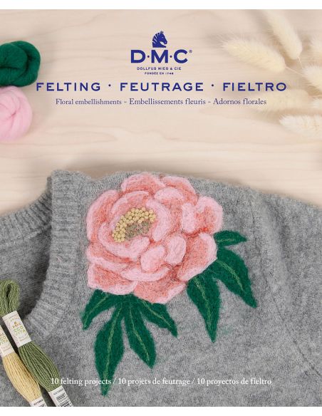 Catalogue feutrage DMC - Embellissements fleuris