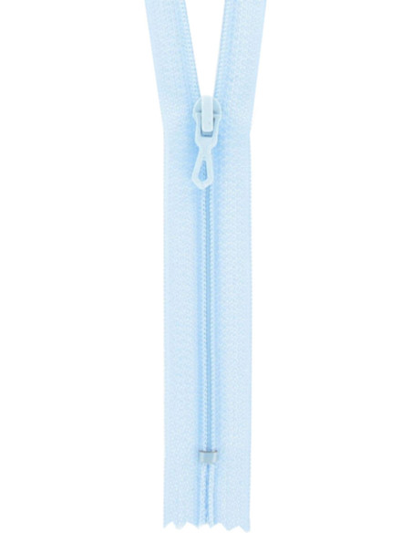 Fermeture éclair nylon - Bleu azur