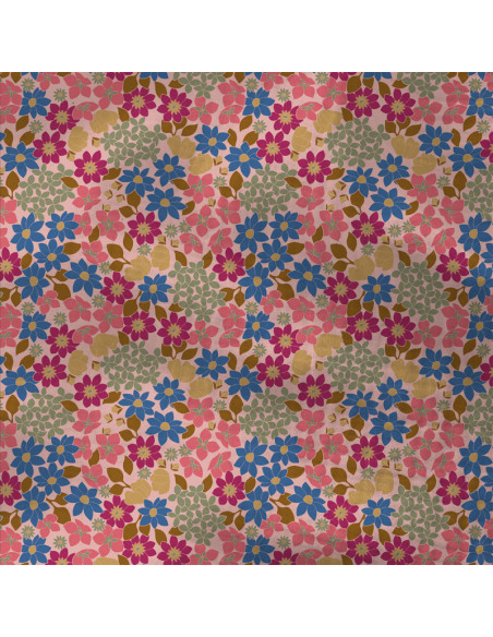 Tissu double gaze imprimé - Gladys