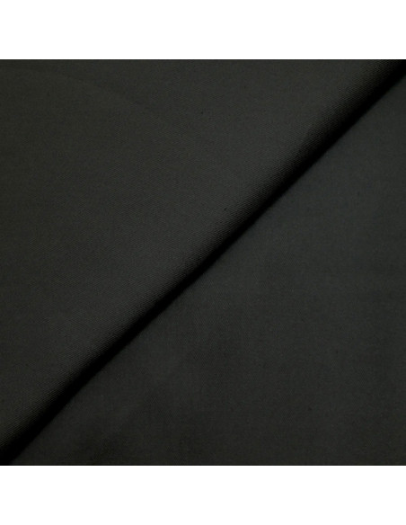 Tissu twill de viscose lourd - Noir