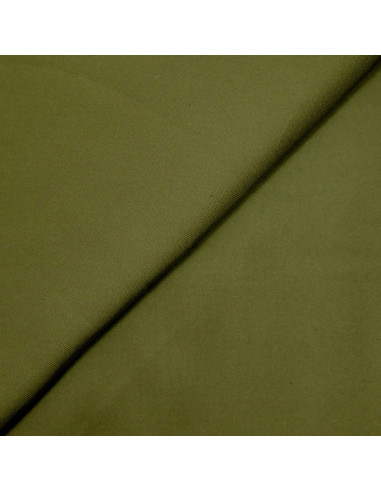 Tissu twill de viscose lourd - Olive