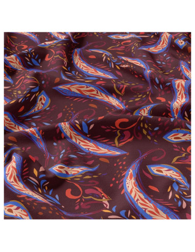 Tissu viscose - Nini violet et bleu