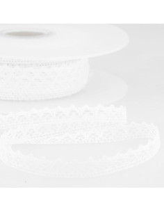 Dentelle coton fine - Blanc