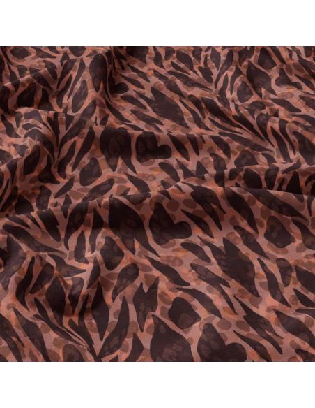 Tissu viscose - Zomalia marron