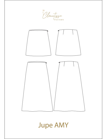 Patron de jupe Amy - Clématisse Pattern