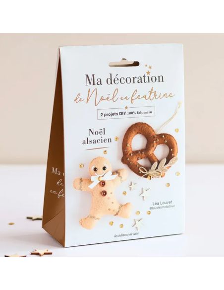 Ma décoration de Noël en feutrine : Duo Noël alsacien
