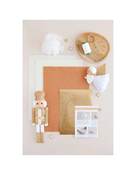 Ma décoration de Noël en feutrine : Duo hiver enchanté