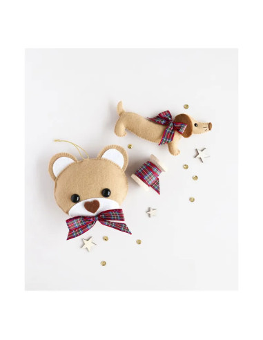 Ma décoration de Noël en feutrine : Duo fidèles compagnons