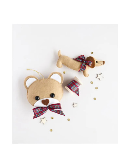 Ma décoration de Noël en feutrine : Duo fidèles compagnons