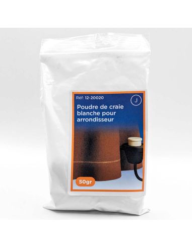 Poudre de craie blanche pour arrondisseur