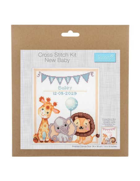 Grand kit point de croix compté - Bébés animaux