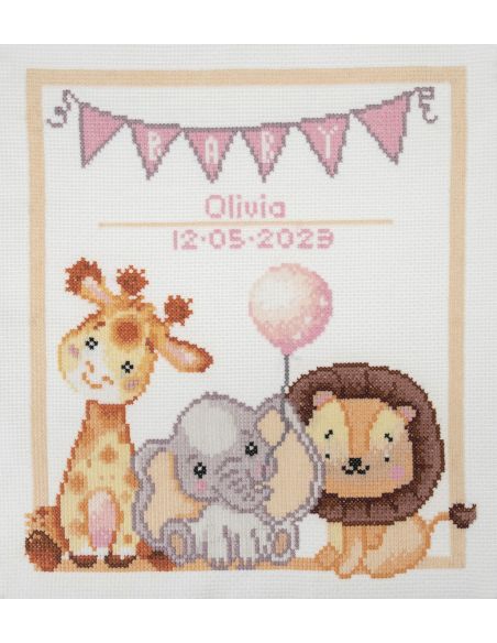 Grand kit point de croix compté - Bébés animaux