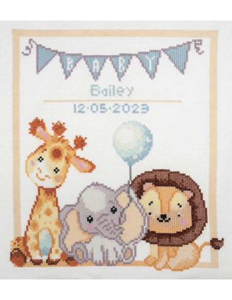 Grand kit point de croix compté - Bébés animaux
