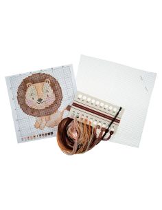 Mini kit point de croix compté - Lion 2