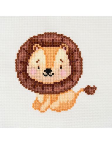 Mini kit point de croix compté - Lion