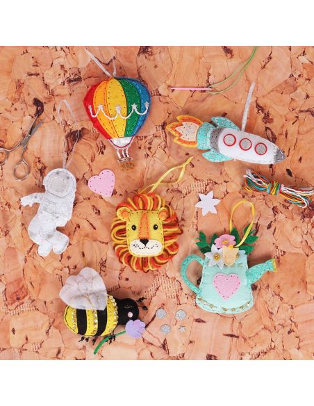 Kit de décoration en feutrine : Montgolfière