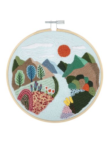 Kit broderie - Montagne