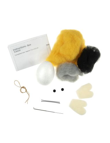 Kit de feutrage à l'aiguille - Abeille