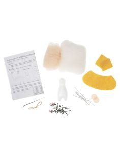 Kit de feutrage à l'aiguille - Souris bouquet de fleurs 2