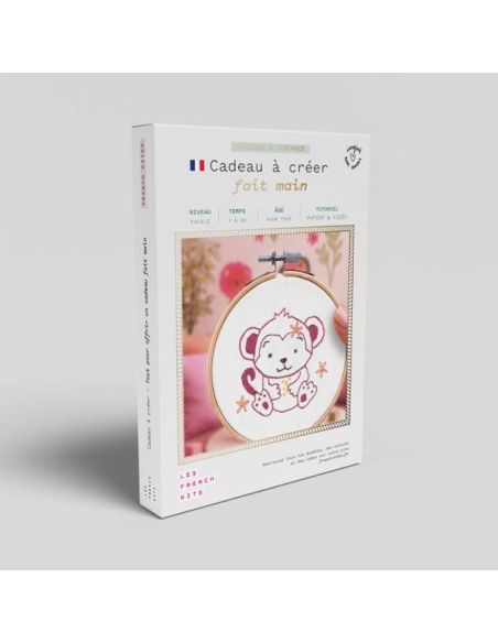 Kit broderie French'kits - Bébé singe