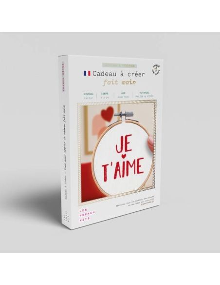 Kit broderie French'kits - Je t'aime