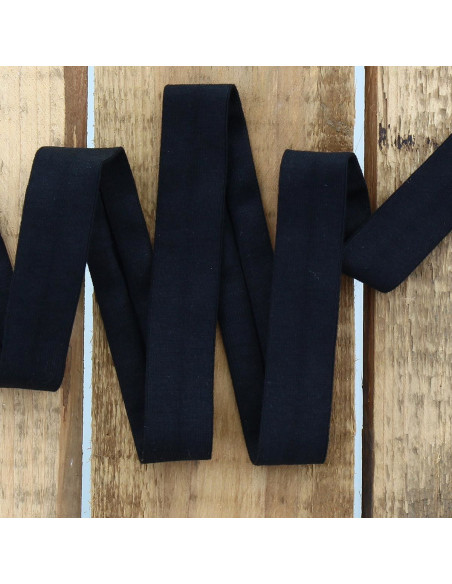 Biais jersey coton - Noir