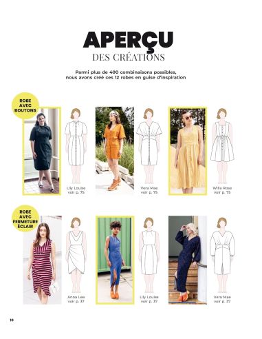 Livre 400 robes à partir de 18 patrons