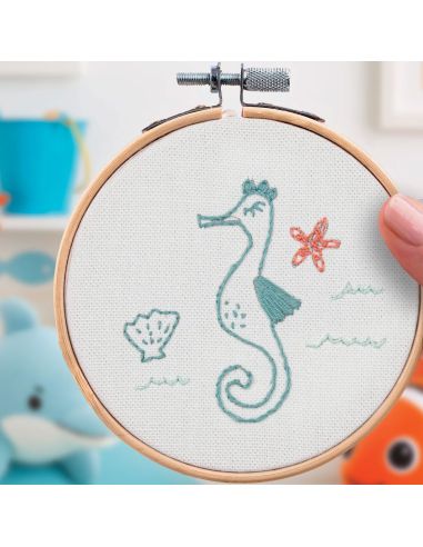 Kit broderie French'kits - Hippocampe