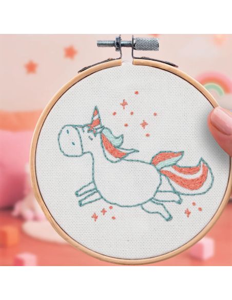 Kit broderie French'kits - Licorne