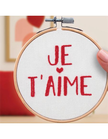 Kit broderie French'kits - Je t'aime