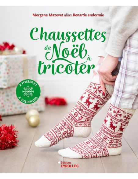 Livre chaussettes de Noël à tricoter