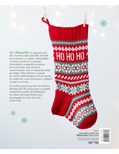 Livre chaussettes de Noël à tricoter